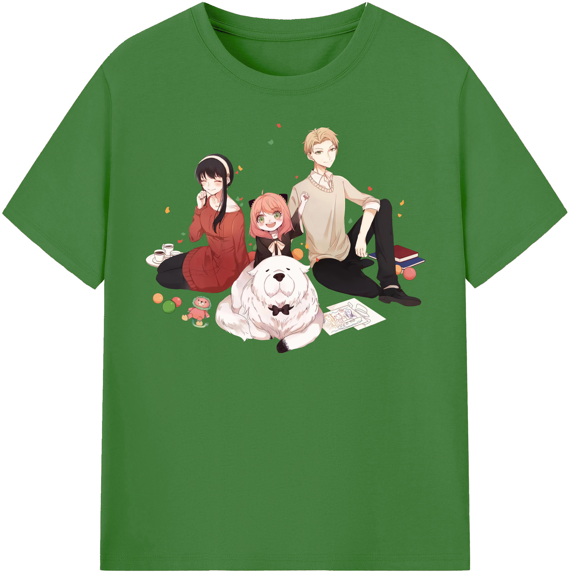 （画像用） SPY×FAMILY间谍家家酒 レディースカジュアルプリントTシャツ（綿100％）